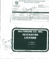 Sample Baltimore County Huckster License